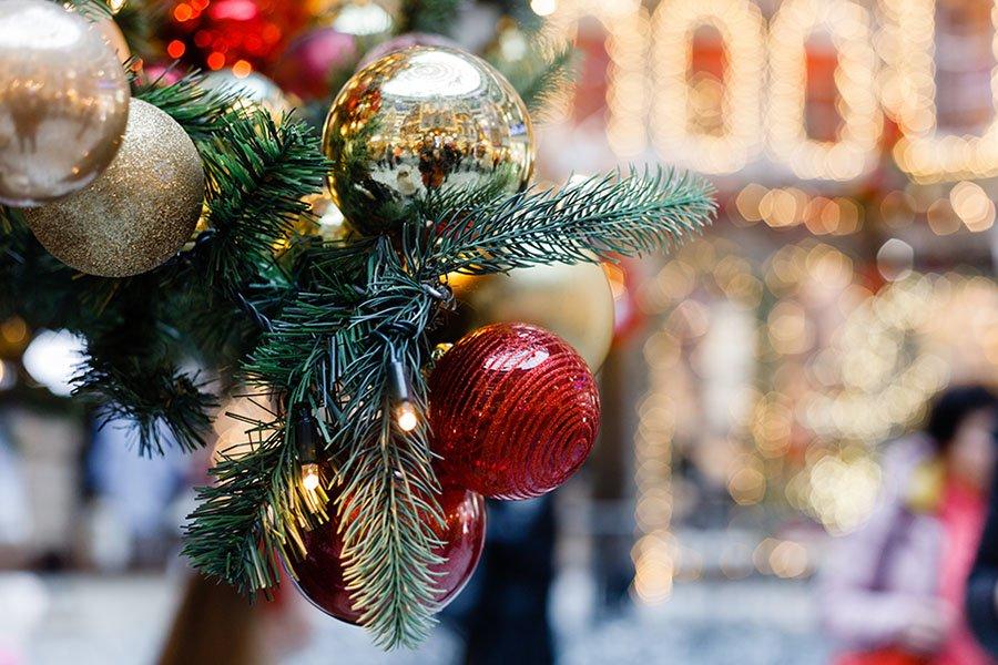 Decoraciones de navidad en la Ciudad de México