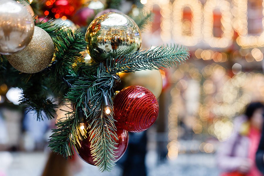 Decoraciones de navidad en la Ciudad de México